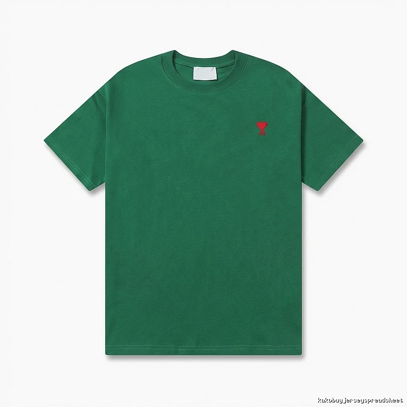 AMI minimalist style green T-shirt