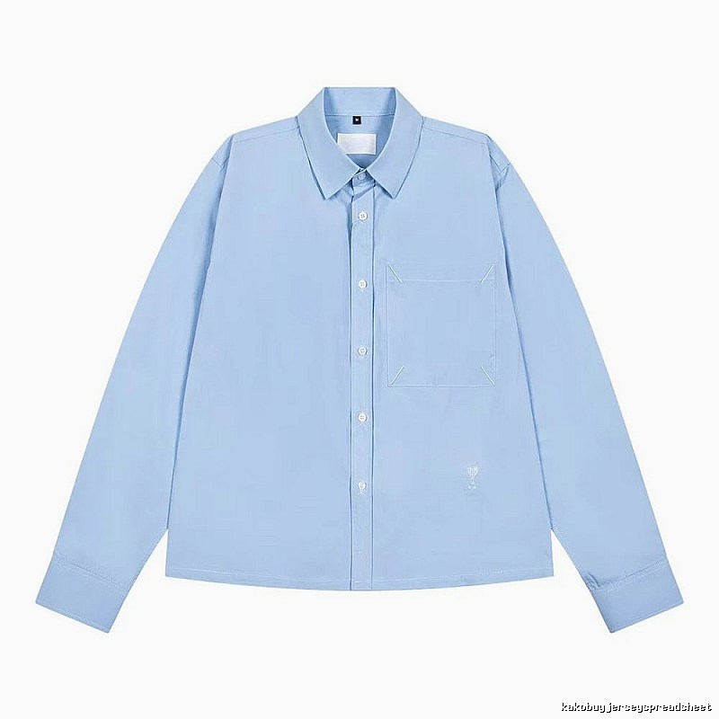 AMI minimalist style light blue shirt