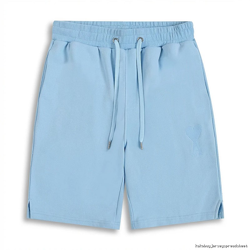 AMI minimalist style light blue shorts