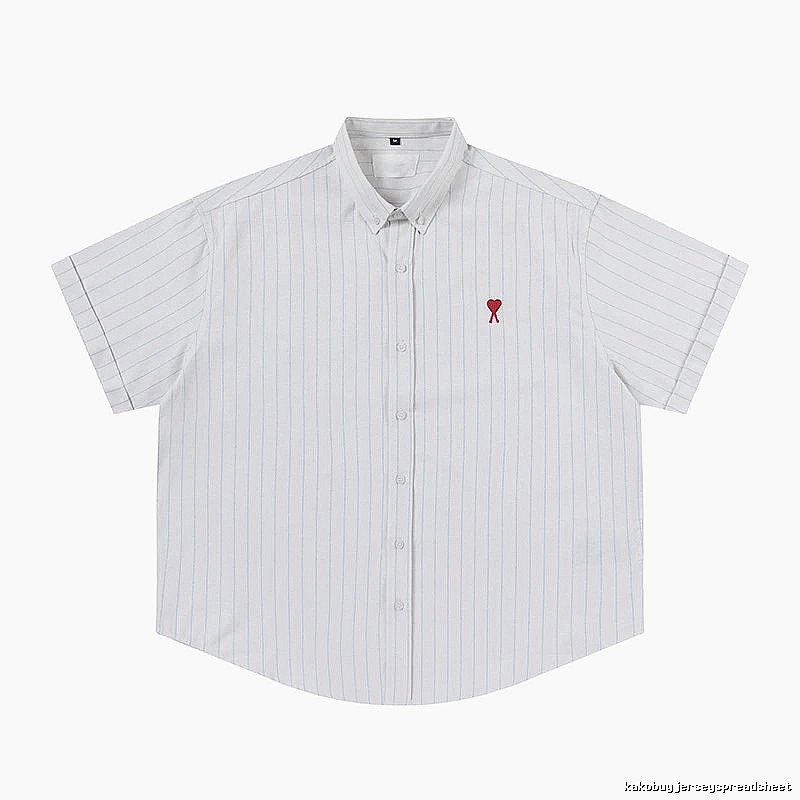 AMI Stripe Simple White Shirt