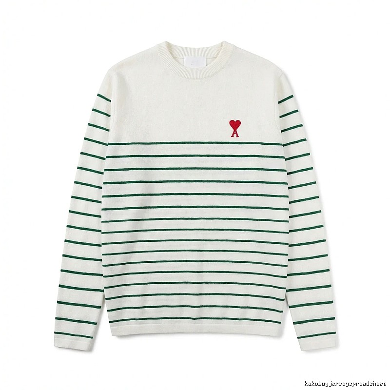 AMI striped white sweater