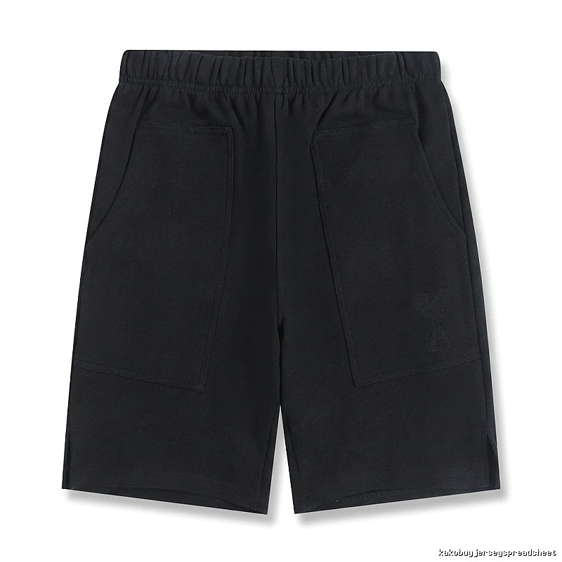 AMI Workwear Style Black Shorts