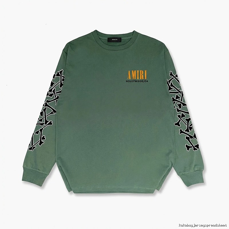 AMIRI Dark Style Olive Green Sweatshirt