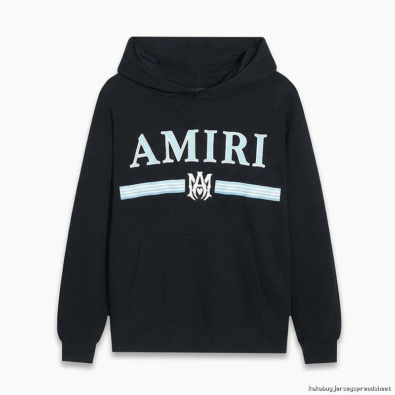 AMIRI letter-printing style black sweatshirt