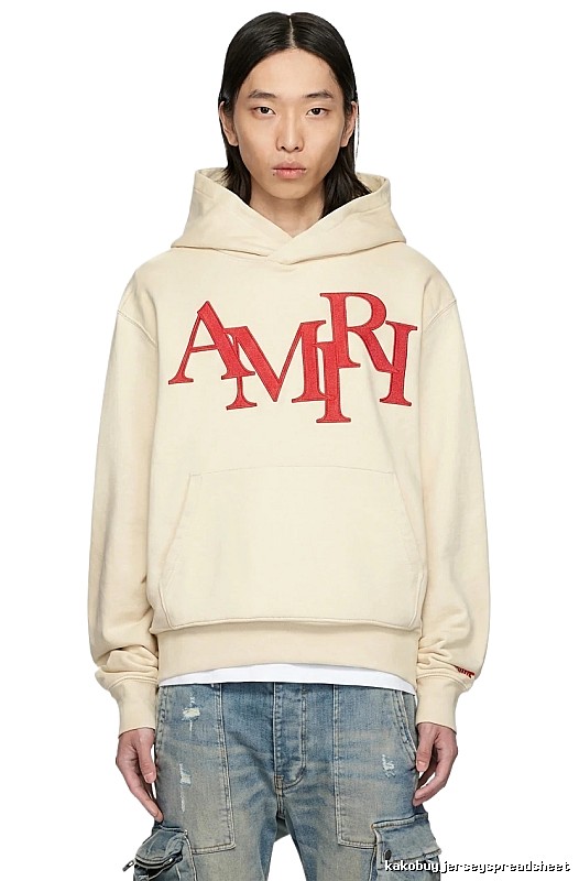 AMIRI Letter Style Beige Sweatshirt