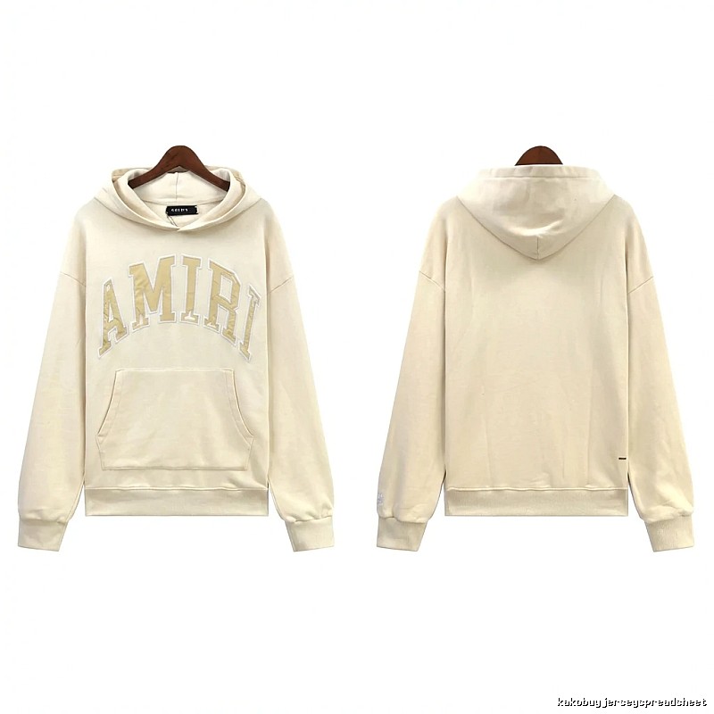 AMIRI Letter Style Off-white Hoodie