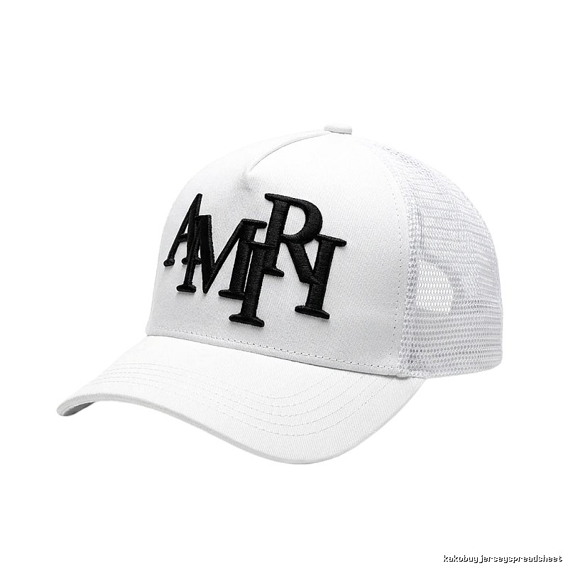 AMIRI Letter Style White Cap
