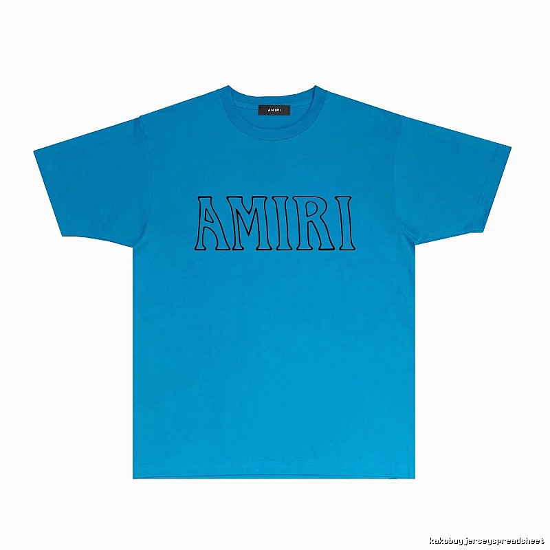 AMIRI minimalist blue T-shirt
