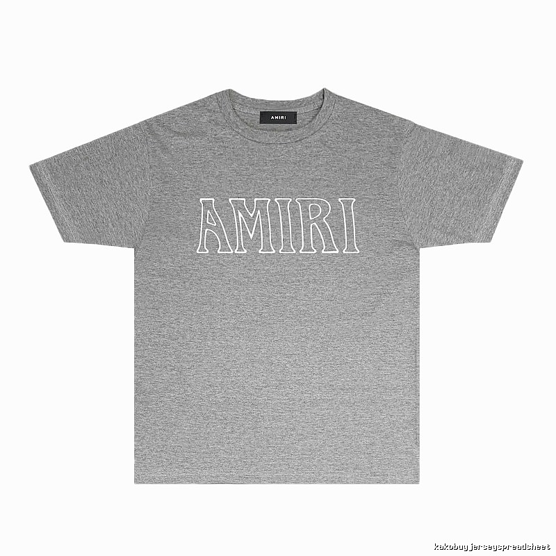 AMIRI minimalist style grey T-shirt