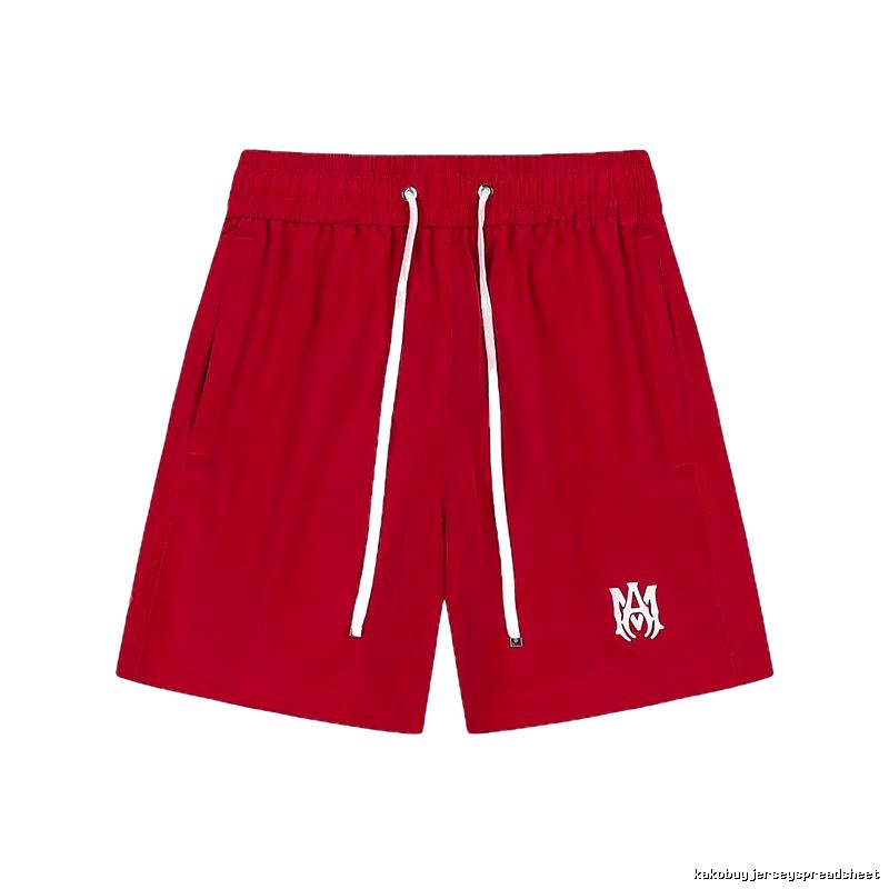 AMIRI minimalist style red shorts
