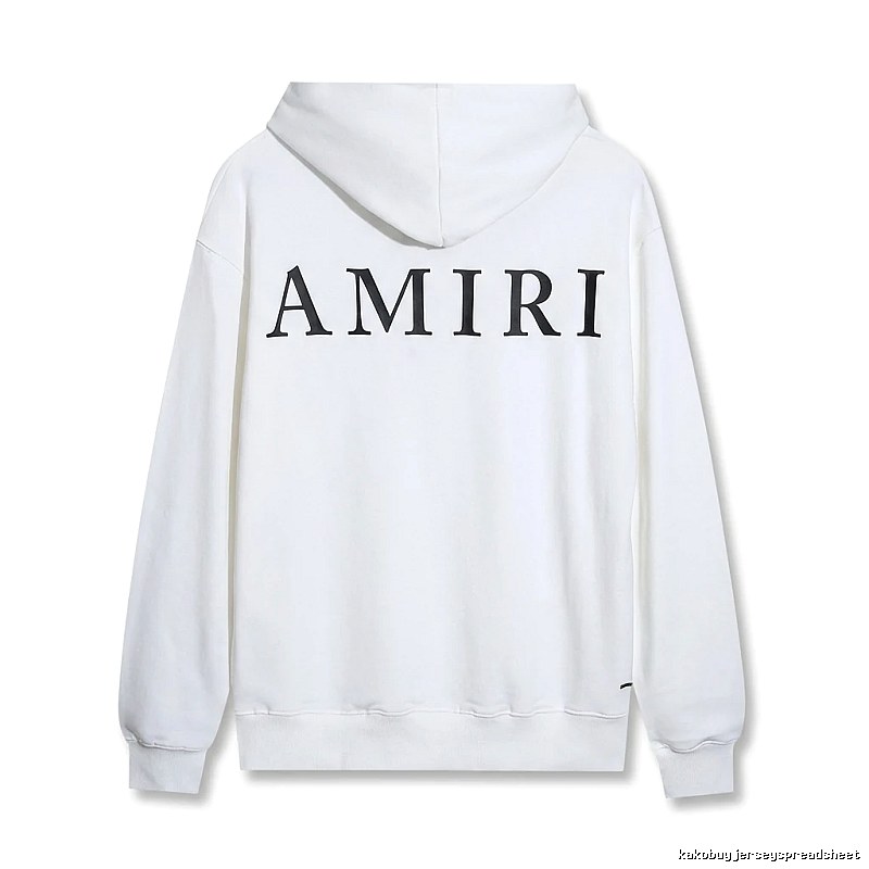 AMIRI minimalist style white hoodie