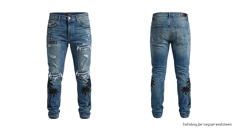 AMIRI Palm Tree Ripped Jeans