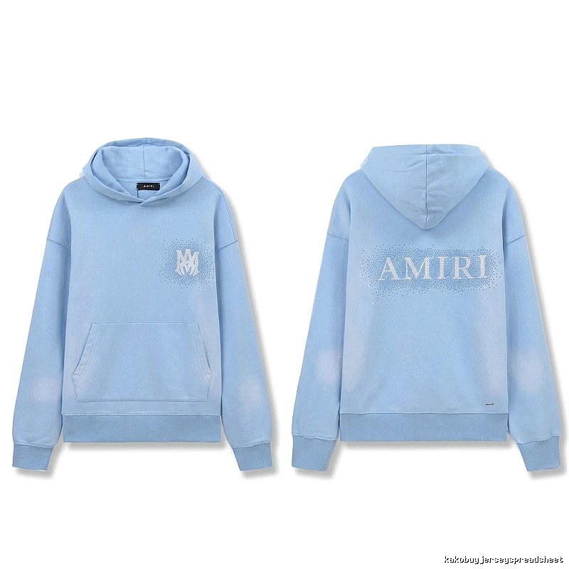 AMIRI Printed Leisure Style Light Blue Sweatshirt