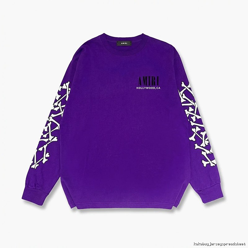 AMIRI purple sweatshirt with bone print