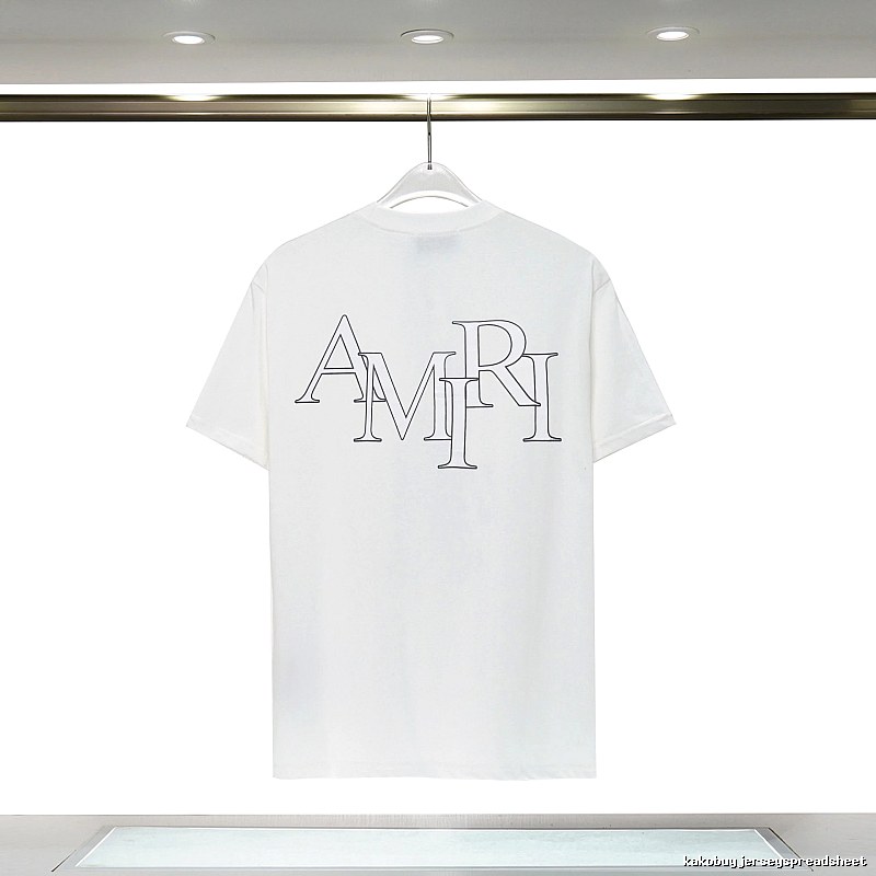 Amiri Relaxed Graphic T-shirt White Blue Amiri with Versatile Design