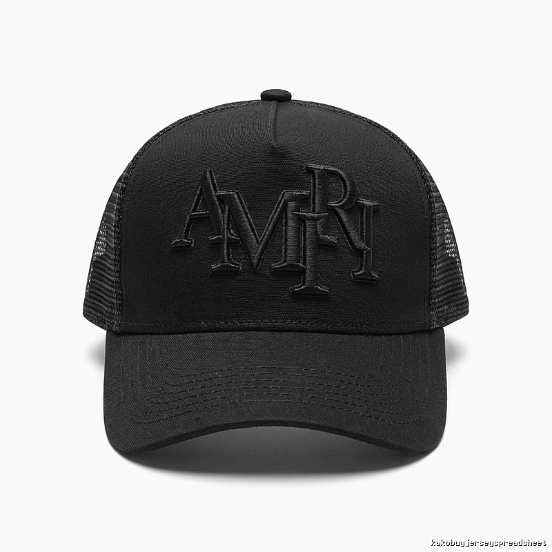 AMIRI retro-style black hat
