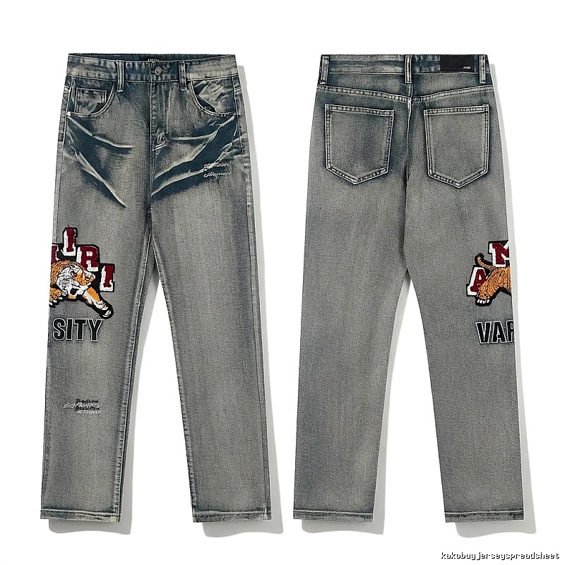 AMIRI retro-style grey jeans