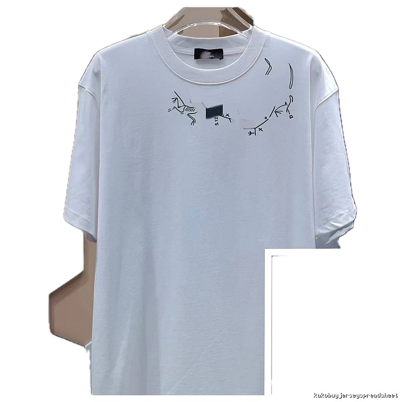 Arc'teryx Line Print Casual Style White T-Shirt