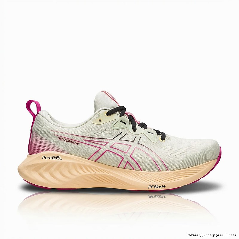 ASICS PureGEL Fashion White-Pink Running Shoes