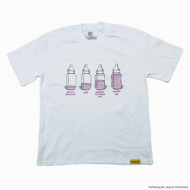 AwfulLot Bottle Print Street Style White T-Shirt