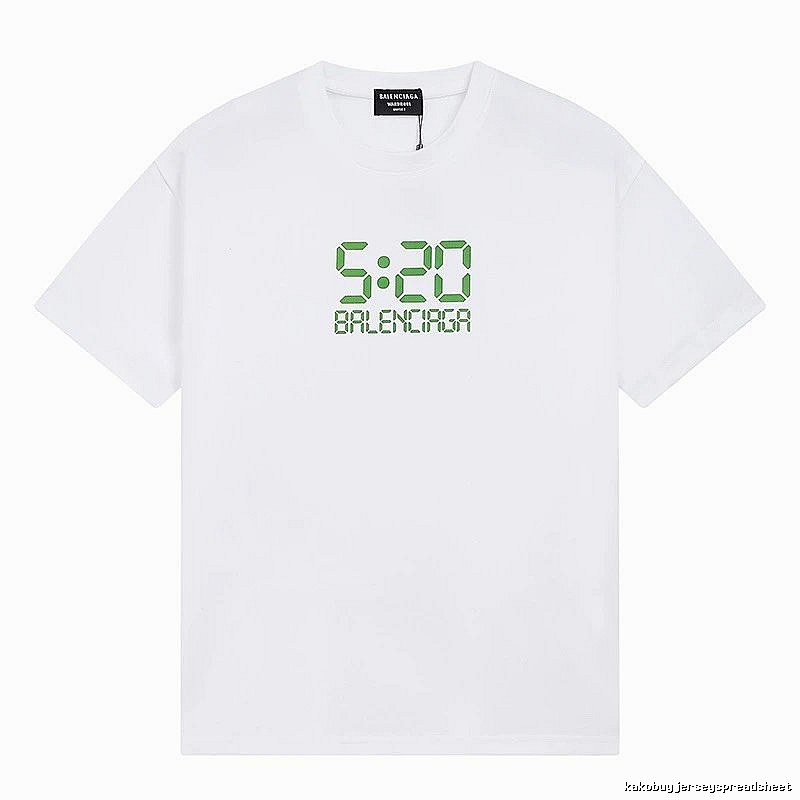 Balenciaga 5:20 Printed Trendy White T-Shirt