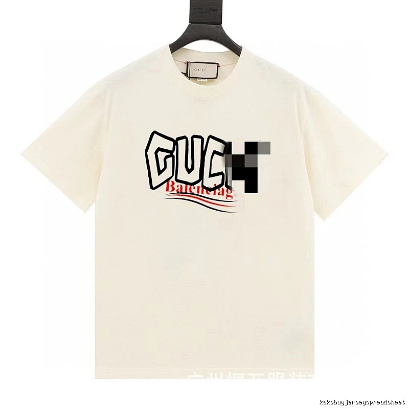 Balenciaga Co-branded Graffiti-style Off-white T-Shirt