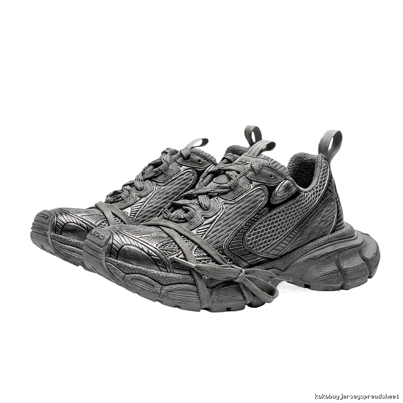 Balenciaga dad-style silver-gray shoes