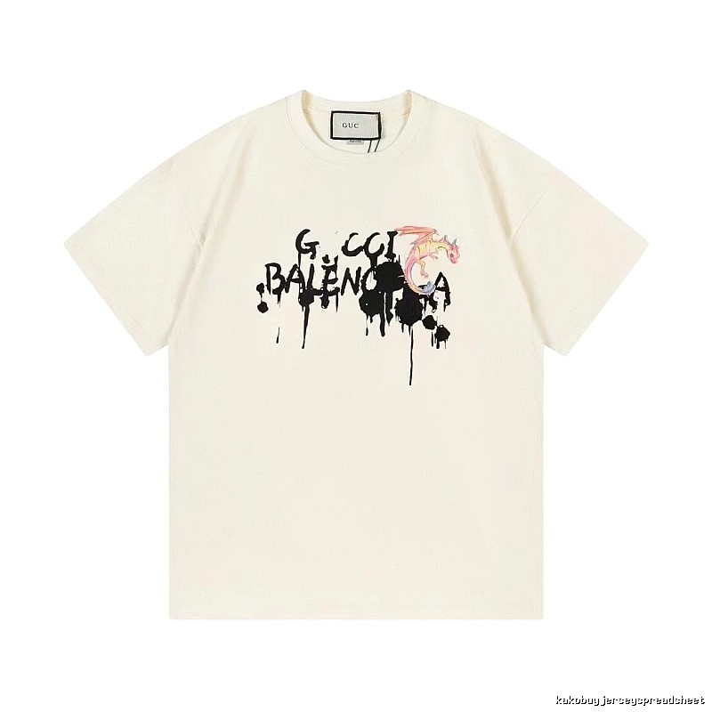 Balenciaga Graffiti Collaboration Street Style Off-White T-Shirt