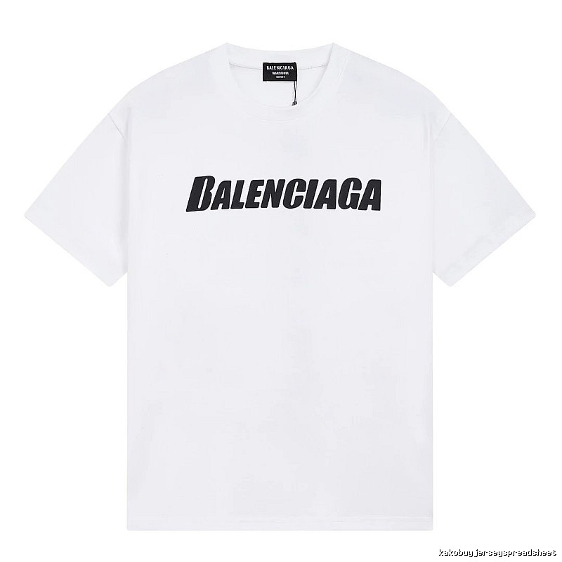 Balenciaga Letter Print Trendy White T-Shirt
