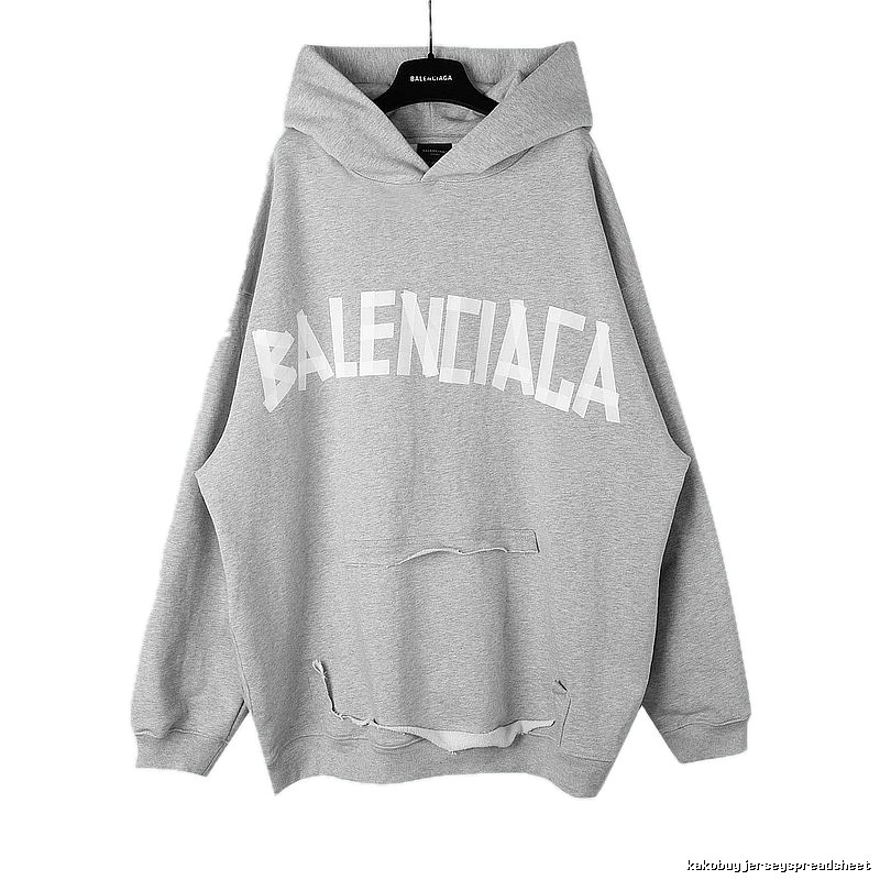 Balenciaga letter-style grey sweatshirt