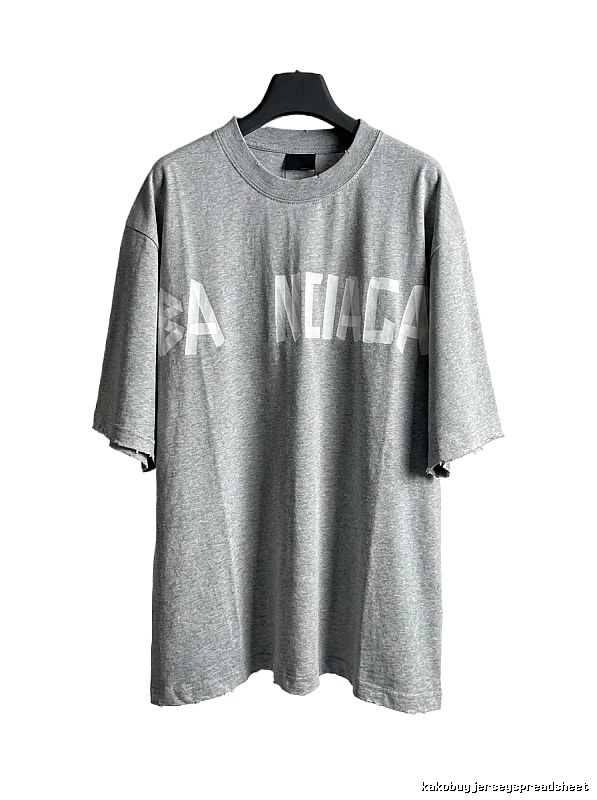 Balenciaga letter-style grey T-shirt