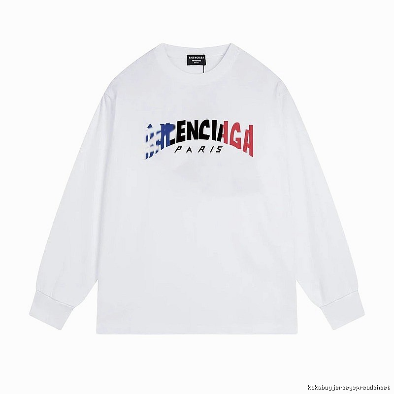 Balenciaga letter-style white T-shirt
