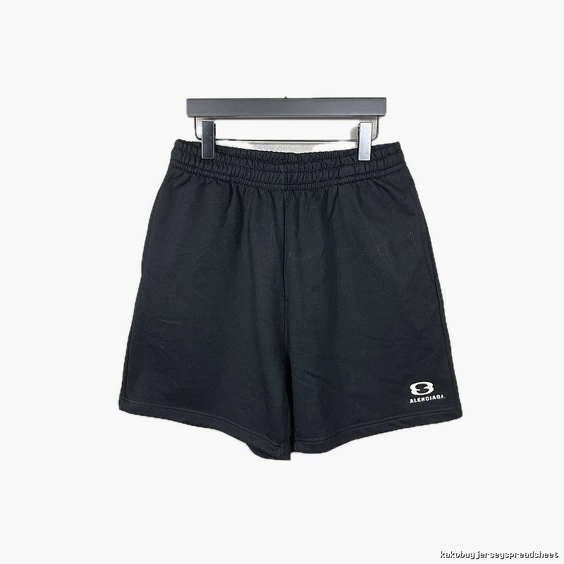 Balenciaga minimalist style black shorts