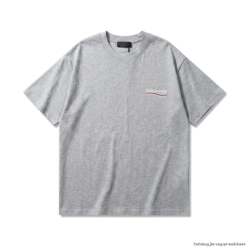Balenciaga minimalist-style gray T-shirt