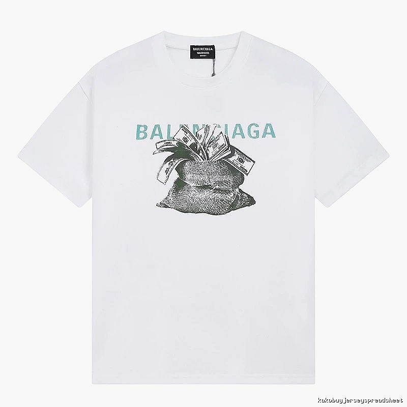 Balenciaga Money Bag Print White T-shirt