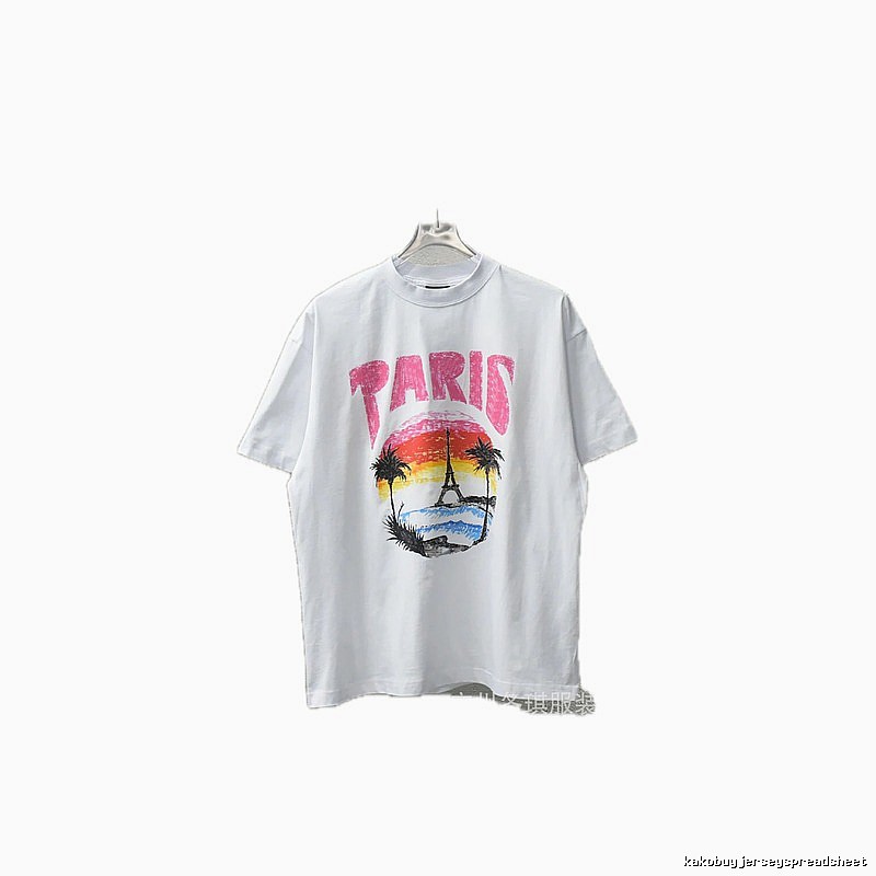 Balenciaga Printed Casual White T-shirt