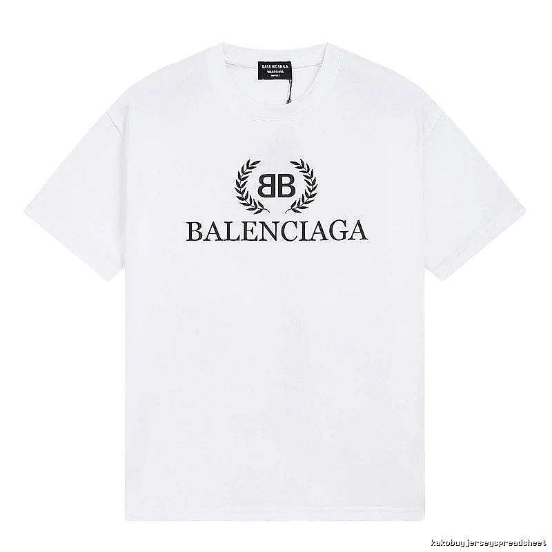 Balenciaga Printed Simple White T-shirt