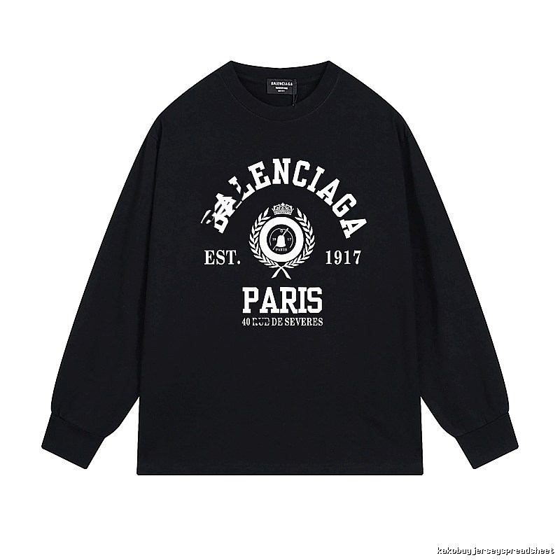 Balenciaga retro black long-sleeve