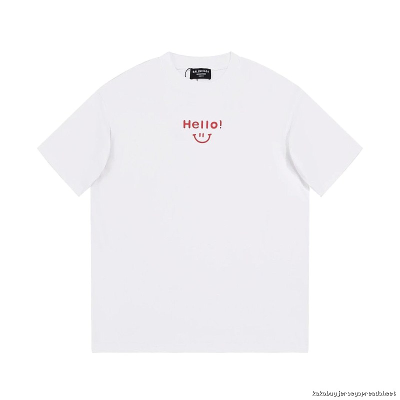 Balenciaga Smile Collection Minimalist Style White T-shirt