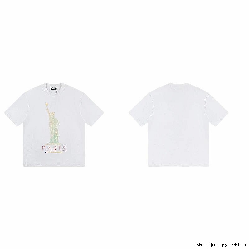 Balenciaga Trendy White T-shirt with Statue of Liberty Print