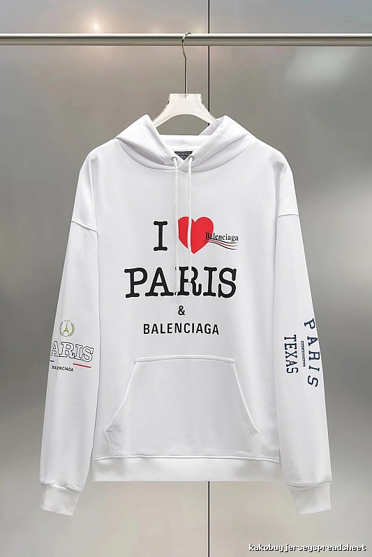 Balenciaga white sweatshirt with heart print