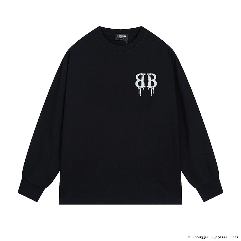 Balenciaga's dark style black long T-shirt