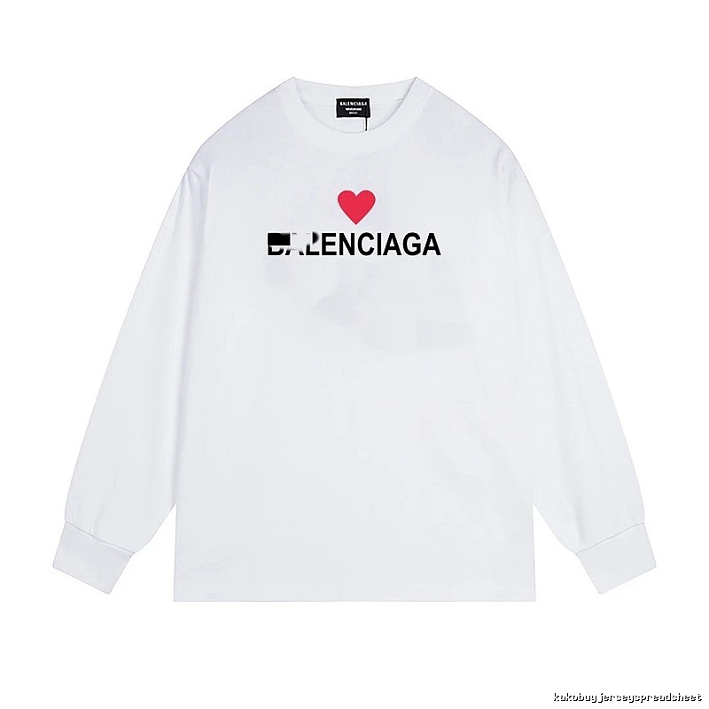Balenciaga's simple white T-shirt with a heart design.