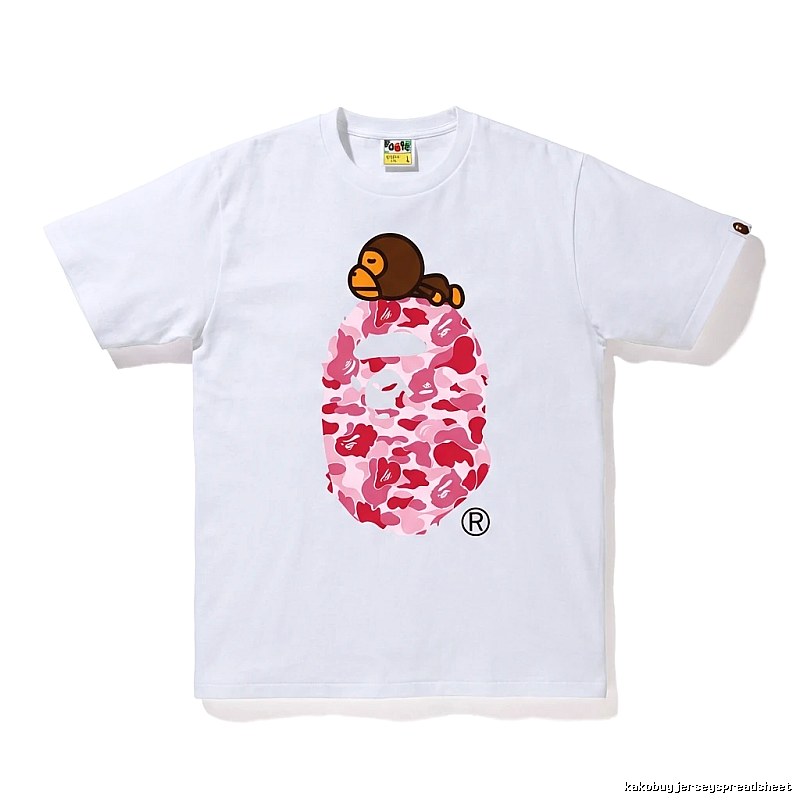 Bape Ape Camouflage Style White T-shirt