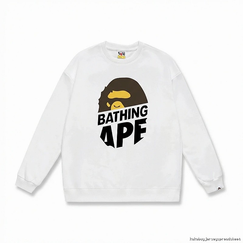 Bape Ape Head Casual White Sweatshirt