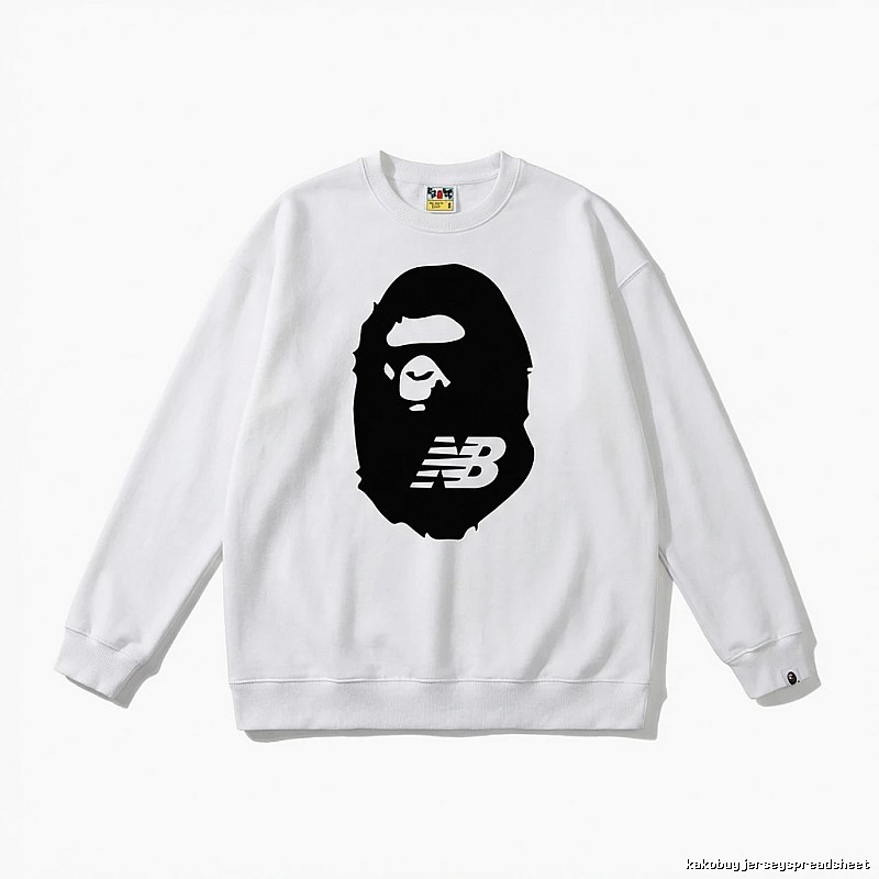 Bape Ape Head Classic White Sweatshirt