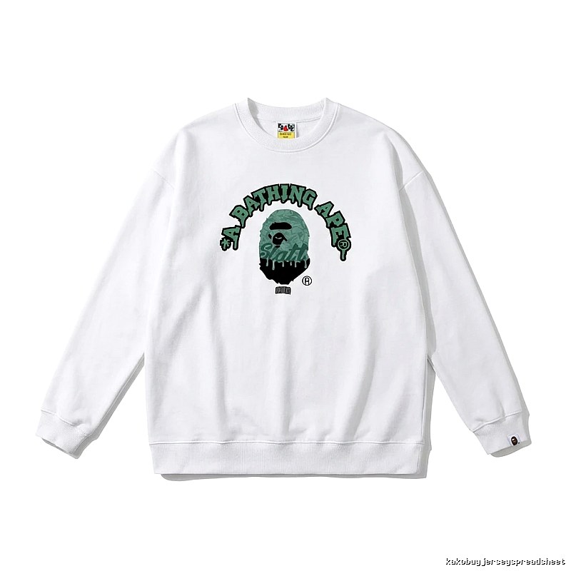 Bape Ape Head Cool White Sweatshirt