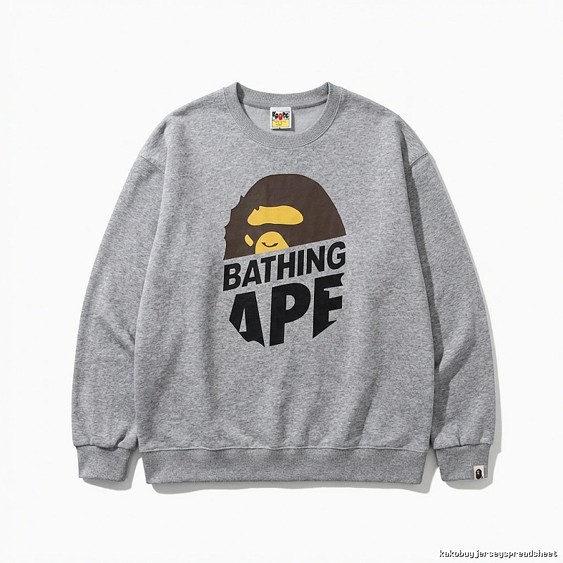 Bape Ape Head Grey Sweatshirt