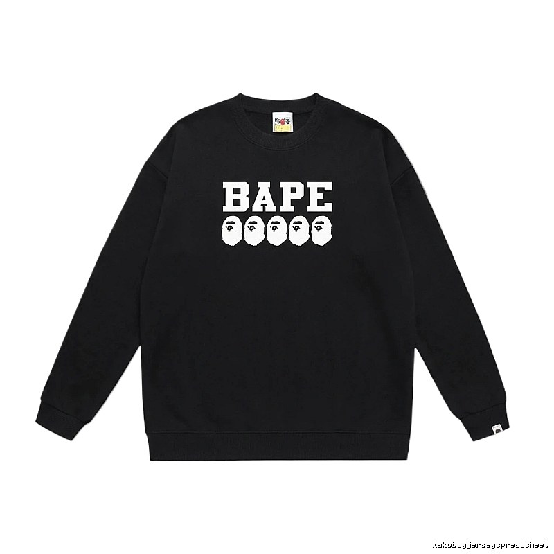 BAPE Ape Head Simple Black Sweatshirt