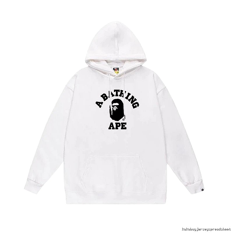 Bape Ape Head Simple White Sweatshirt